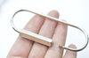 1 Piece Silver Color Brass Key Rings Outsize 86mm x 32mm