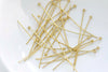 100 pcs Raw Brass Ball End Headpin Various Sizes Available