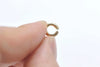 10 pcs 24K Gold Plated Spring Ring Clasps 7mm A4875