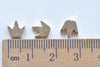 10 pcs Tiny Princess Crown Spacer Beads Anti Tarnish 24K Champagne Gold Charms 8mm A2424