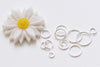 20 pcs Polished 925 Solid Sterling Silver Open Jump Rings Findings 3mm-8mm