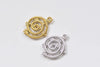 Antique Silver/Gold Spiral Galaxy Star Universe Charms Pendants 15x21mm Set of 20