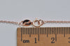 925 Sterling Silver Textured Oval Cable Necklace Chain 18" Jewelry Making Silver/Platinum/Gold/Rose Gold