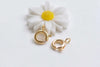 10 pcs 24K Gold Plated Spring Ring Clasps 7mm A4875