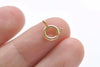 10 pcs 24K Gold Plated Spring Ring Clasps 7mm A4875