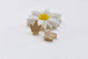 10 pcs Tiny Princess Crown Spacer Beads Anti Tarnish 24K Champagne Gold Charms 8mm A2424