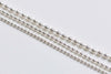 Polished 925 Sterling Silver Bead Ball Necklace Chain 1.5mm/2mm/2.5mm
