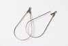 20 pcs Bronze/Silver/Gold Openable Earwire Teardrop Earring Hoops 23x45mm