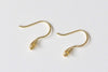 2 pcs 925 Sterling Silver Peg Earwire Earring Components Gold/Platinum Size 9x16mm