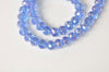 One Strand AB Color Faceted Rondelle Crystal Glass Abacus Beads