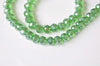 One Strand AB Color Faceted Rondelle Crystal Glass Abacus Beads