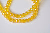 One Strand AB Color Faceted Rondelle Crystal Glass Abacus Beads