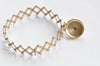 1 Piece Flexible Purse Frame Expandable Sewing On Purse Frame Bronze/Silver/Gold Open Diameter 10cm