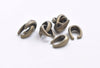 50 pcs Antique Bronze Snap On Bail Charms 8x11mm A4273