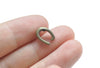 50 pcs Antique Bronze Snap On Bail Charms 8x11mm A4273