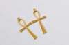 Antique Bronze/Silver/Gold Egyptian Ankh Cross Charms Huge Size 29x55mm