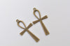 Antique Bronze/Silver/Gold Egyptian Ankh Cross Charms Huge Size 29x55mm