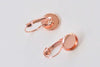 10 pcs Base Setting French Earwire Match 8mm/10mm/12mm/14mm/16mm/18mm/20mm/25mm Bezel