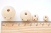 Round Unfinished Happy Face Smile Icon Wood Beads 10mm/12mm/20mm/25mm