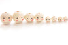 Round Unfinished Happy Face Smile Icon Wood Beads 10mm/12mm/20mm/25mm