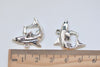 10 pcs of Antique Silver Lovely Shark Charms 20x24mm
