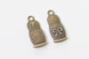 10 pcs of Antique Bronze/Silver Matryoshka Russian Doll Charms 16x26mm