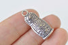 10 pcs of Antique Bronze/Silver Matryoshka Russian Doll Charms 16x26mm
