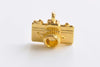 10 pcs of Gold Color Camera Charms 15x15mm A4118