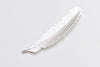 10 pcs Brass Feather Embellishment Stampings 12x53mm Various Colors Available