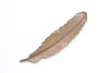 10 pcs Brass Feather Embellishment Stampings 12x53mm Various Colors Available