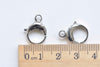 Stainless Steel Parrot Heart Round Lobster Clasps Small Large Sizes