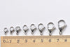 5 pcs 304 Stainless Steel Parrot Claw Lobster Clasps 9mm/10mm/11mm/12mm/13mm/15mm/17mm/19mm