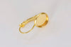 10 pcs Base Setting French Earwire Match 8mm/10mm/12mm/14mm/16mm/18mm/20mm/25mm Bezel