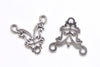 Chandelier Earring Antique Silver Connector Pendants 21x22mm Set of 20