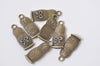 10 pcs of Antique Bronze/Silver Matryoshka Russian Doll Charms 16x26mm