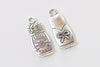 10 pcs of Antique Bronze/Silver Matryoshka Russian Doll Charms 16x26mm