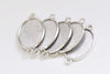 Antique Silver Pendant Tray Connector 13x18mm/18x25mm Set of 10