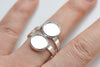 10 pcs Shiny Silver Double Twisted Ring Blank Shank Base with Size 10mm/12mm Bezel