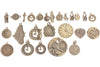Antique Bronze/Silver Clock Watch Time Charms Mixed Style