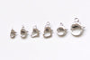 Stainless Steel Parrot Heart Round Lobster Clasps Small Large Sizes