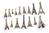 Antique Bronze/Silver Eiffel Tower Tour Charms Mixed Style