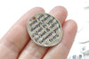 Antique Bronze/Silver Charms with Sayings Inspirational Quotes Mixed Style