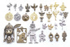 Antique Bronze/Silver Angel People Portait Portrait Charms Mixed Style