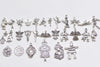 Antique Bronze/Silver Angel People Portait Portrait Charms Mixed Style