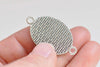 Antique Silver Pendant Tray Connector 13x18mm/18x25mm Set of 10