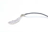 10 pcs Antique Silver Filigree Feather Charms Pendants 12x36mm A3848