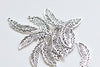10 pcs Antique Silver Filigree Feather Charms Pendants 12x36mm A3848