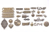 Antique Bronze/Silver Charms with Sayings Inspirational Quotes Mixed Style