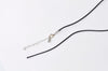 Black Wax Cord Necklaces With Lanyard Hook Spring Coiled End 1.5mm/2mm
