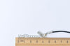 Black Wax Cord Necklaces With Lanyard Hook Spring Coiled End 1.5mm/2mm